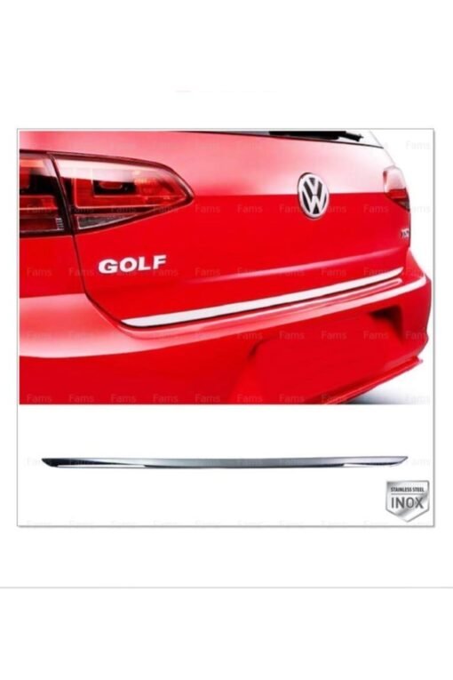 Vw Golf 7 Krom Bagaj Alt Çıtası 2012-2019 Arası Paslanmaz Çelik