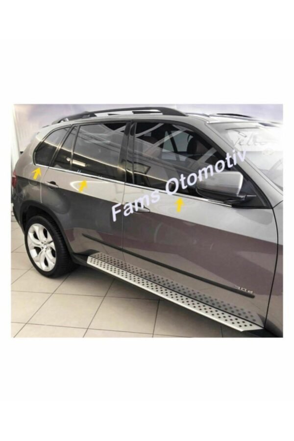 Bmw X5 Krom Cam Çıtası 6 Prç. 2006-2013 Arası P. Çelik