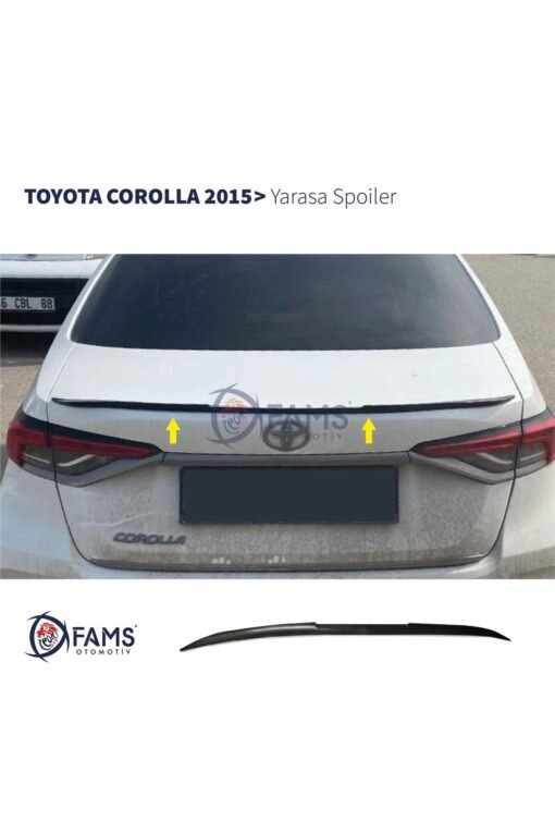 Toyota Corolla 2015> Yarasa Spoiler Esnek Plastik 122 cm