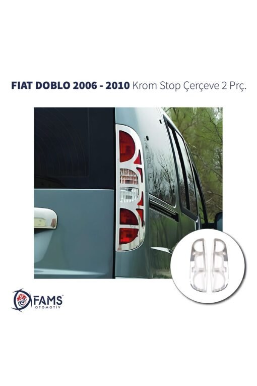 Fiat Doblo Krom Stop Çerçeve 2 Parça 2006-2010 Paslanmaz Çelik