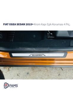 Fiat Egea Krom Kapı Eşik Koruması 4 Parça 2015> HB