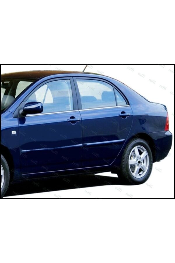 Toyota Corolla Krom Cam Çıtası 4 Prç. 2000-2007 P. Çelik