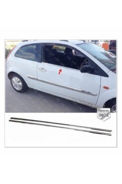 Ford Fiesta Krom Cam Çıtası 2 Prç. 2001-2008 P. Çelik (coupe)