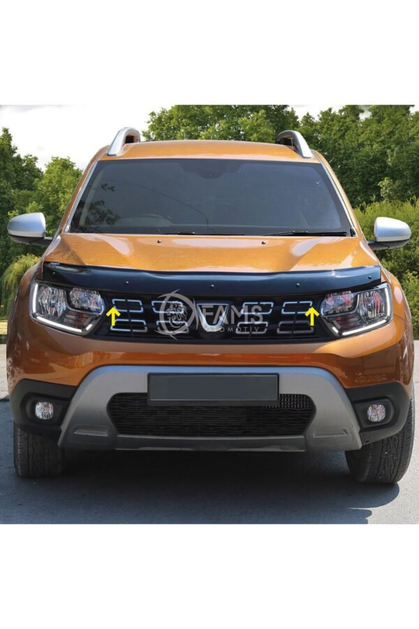 Dacia Duster Ön Kaput Koruyucu Rüzgarlığı 2018-2023 ABS Plastik - Görsel 2