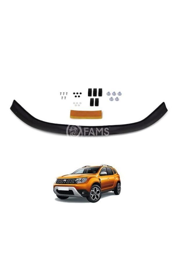 Dacia Duster Ön Kaput Koruyucu Rüzgarlığı 2018-2023 ABS Plastik - Görsel 3