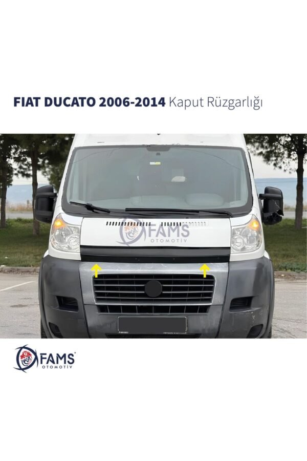 Fiat Ducato Ön Kaput Koruyucu Rüzgarlığı 2006-2014 ABS Plastik