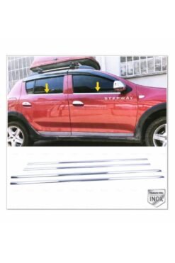 Dacia Sandero Stepway Krom Cam Çıtası Seti 4 Prç. 2012-2020 P.çelik