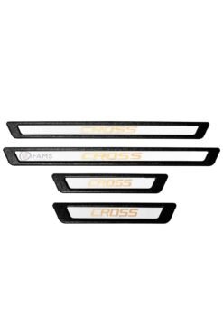 Alternative view of Fiat Egea Cross 2016 Üzeri Krom Kapı Eşik Koruması 4 Parça Paslanmaz Çelik