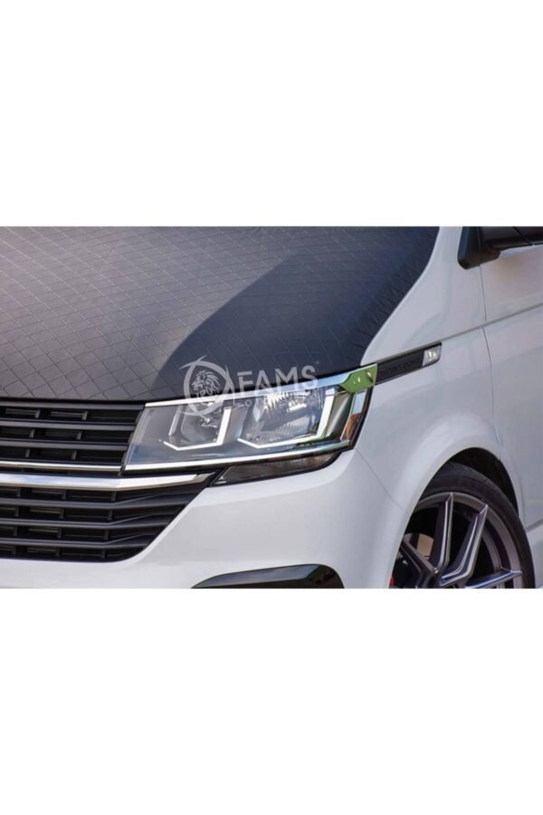 VW T6.1 TRANSPORTER 2019 Üzeri Krom Far Üst Çıta 2 Parça Paslanmaz Çelik - Görsel 6