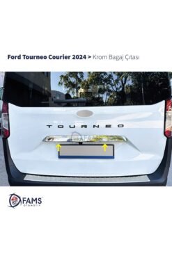 Ford Tourneo Courier Krom Bagaj Çıtası 2024 Üzeri Paslanmaz Çelik