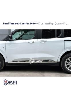 Ford Tourneo Courier Krom Yan Kapı Çıtası 4 Parça 2024 Üzeri Paslanmaz Çelik