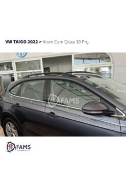 Volkswagen Taigo 2022 > Krom Cam Çıtası 10 Parça Paslanmaz Çelik