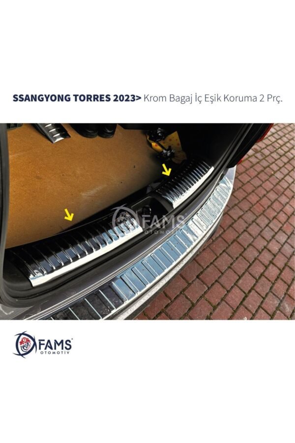 SSANGYONG TORRES 2023>  Bagaj İç Eşik Koruma 2 prç. P.Çelik