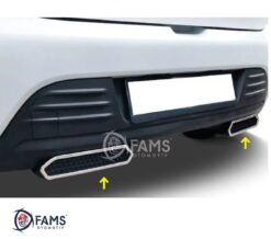Renault Clio 4 2012-2019 Arası Uyumlu Egzoz Çerçevesi 2 Prç. P.Çelik+ ABS HB