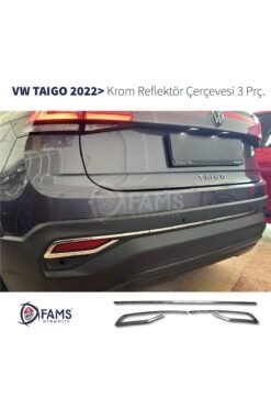 Alternative view of Volkswagen Taigo Krom Reflektör Çerçevesi 3 Prç. 2022> Paslanmaz Çelik