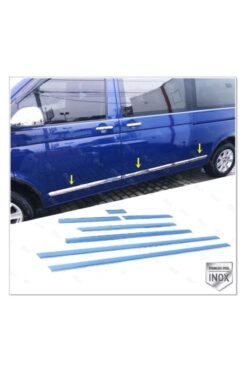 Vw T5 Multivan Krom Yan Kapı Çıtası 7 Prç 2003-2015 P.çelik (UZUN ŞASE)