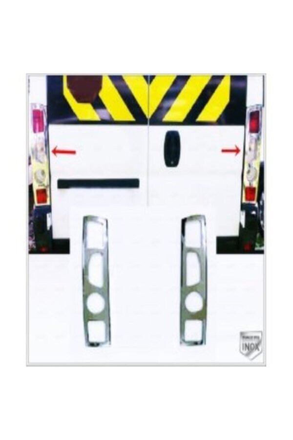 Citroen Jumper Krom Stop Çerçeve 2 Parça 2006-2014 Arası Paslanmaz Çelik Uyumlu