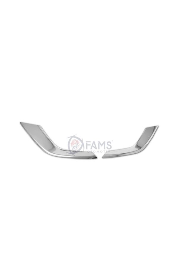 Ford Courier Krom Sis Farı Çerçevesi 2 Parça 2018-2023 Paslanmaz Çelik - Görsel 2