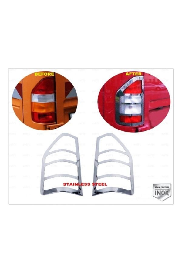 Mercedes Sprinter W901 Uyumlu Krom Stop Çerçeve 2 Parça 1995-2006 Arası Paslanmaz Çelik
