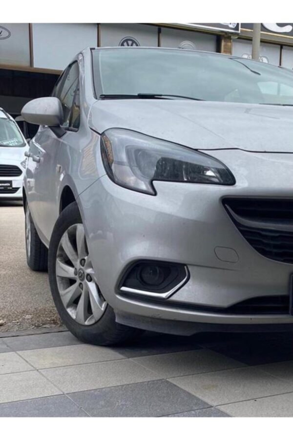 Opel Corsa E Krom Sis Farı Çerçevesi 2 Prç. 2014 Üzeri Paslanmaz Çelik - Görsel 2