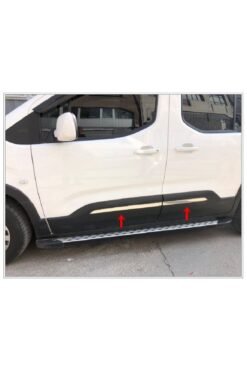 Peugeot Rifter Krom Yan Kapı Çıtası 4 Prç. 2018 Üzeri P.çelik