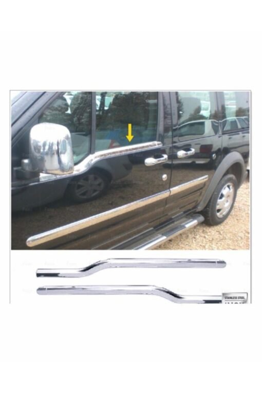 Ford Connect Krom Cam Çıtası 2 Prç. 2002 - 2014 Paslanmaz Çelik