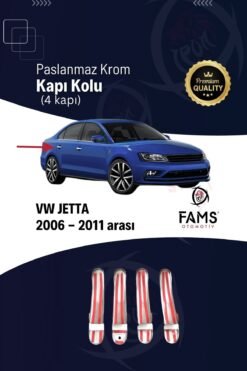 Alternative view of Vw Jetta Krom Kapı Kolu 4 Kapı 2006-2011 Arası P. Çelik