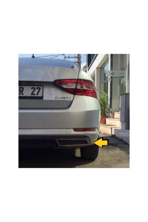 Skoda Superb Krom Difüzör Egzoz Çıkışı 2015-2019 Arası P. Çelik