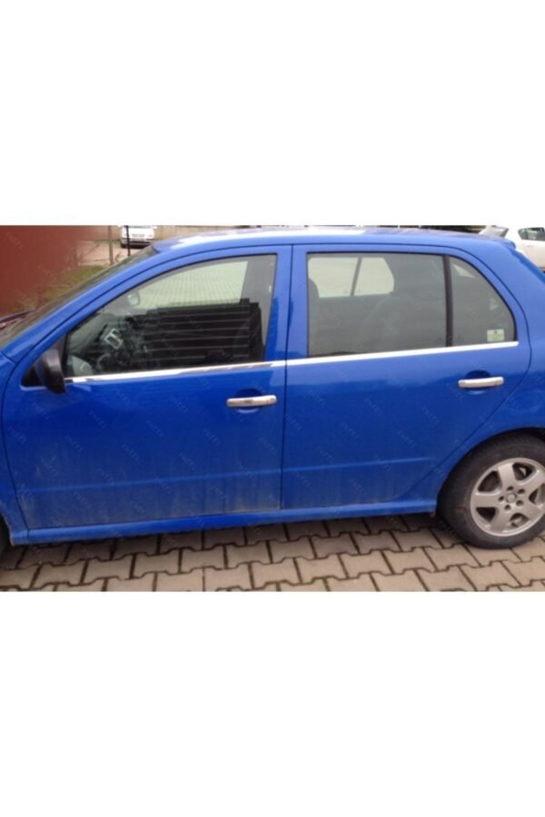 Skoda Fabia Sedan Krom Cam Çıtası 4 Prç. 1999-2008 Arası Paslanmaz Çelik