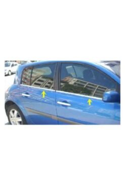 Alternative view of Renault Megane 2 Krom Cam Çıtası 4 Prç. 2002-2009 P. Çelik (HB)