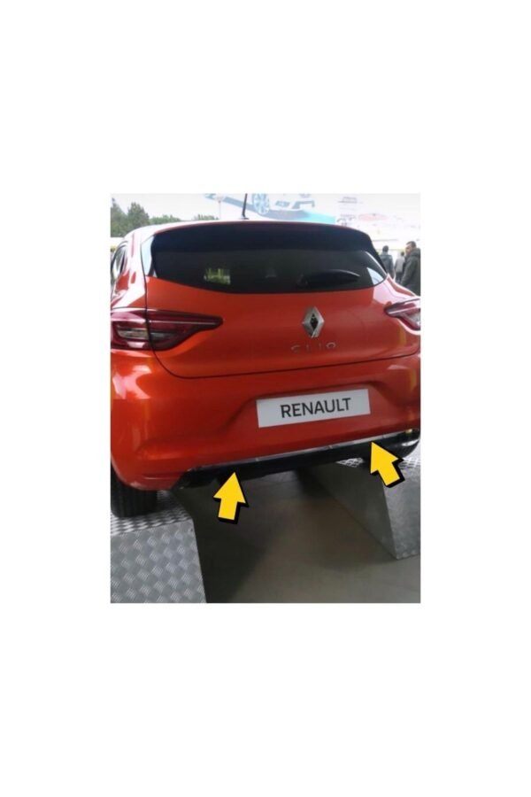 Renault Clio 5 Hb Krom Tampon Alt Çıtası 2019 Ve Sonrası P.çelik