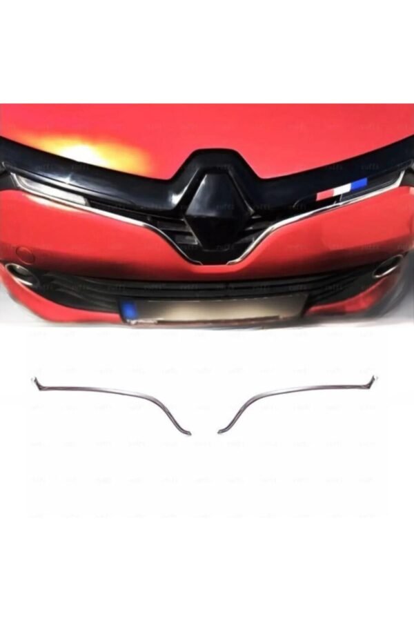 Renault Clio 4 Krom Ön Panjur Çıtası U Formlu 2 Parça 2012-2016 P.çelik