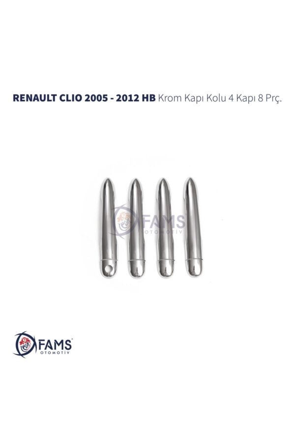 Renault Clio 3 Hb Krom Kapı Kolu 4 Kapı 2005-2012 Paslanmaz Çelik