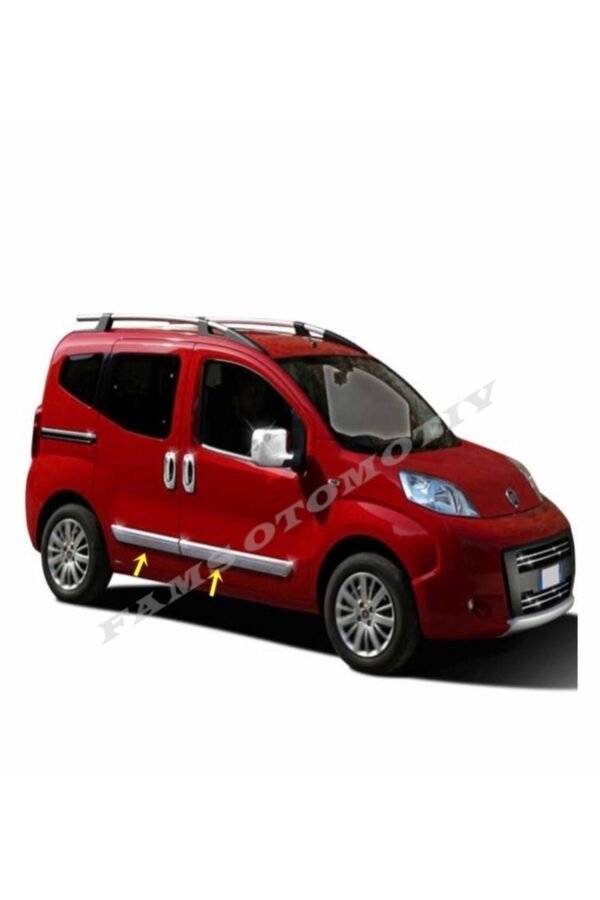 Peugeot Bipper Krom Yan Kapı Çıtası 4 Prç. 2008 Üzeri P. Çelik