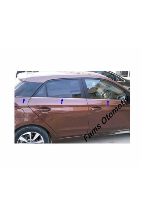 Hyundai i20 Krom Cam Çıtası 4 Prç. 2014 Üzeri Paslanmaz Çelik