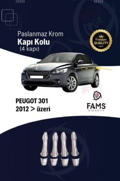 Alternative view of Peugeot 301 Krom Kapı Kolu 4 Kapı 2012 Üzeri P. Çelik