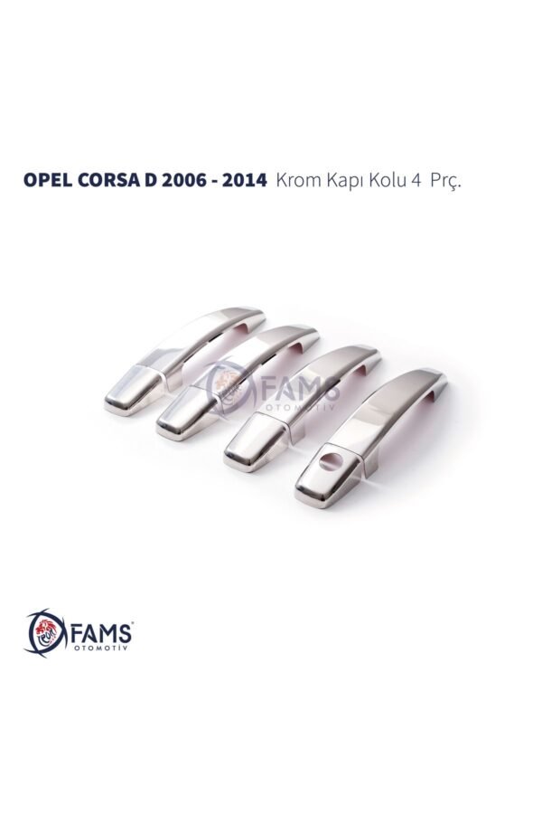 Opel Corsa D Krom Kapı Kolu 4 Kapı 2006-2014 P. Çelik - Görsel 2