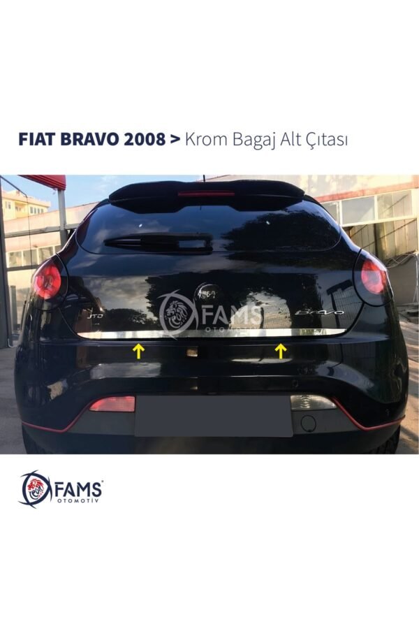 Fiat Bravo Krom Bagaj Alt Çıtası 2008 Üzeri P. Çelik