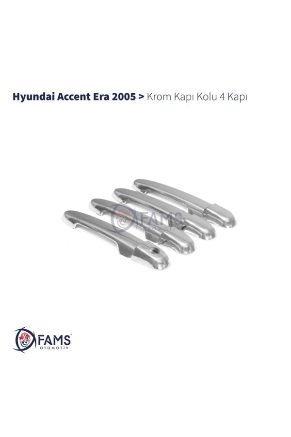 Hyundai Accent Era Krom Kapı Kolu 4 Kapı 2005 Üzeri P. Çelik Uyumlu