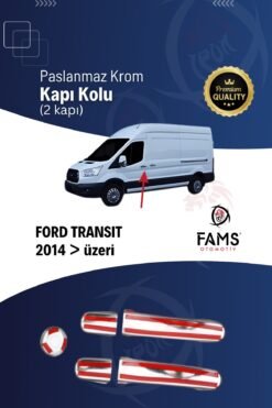 Alternative view of Ford Transit Krom Kapı Kolu 2 Kapı 5 Parça 2014 Üzeri P. Çelik