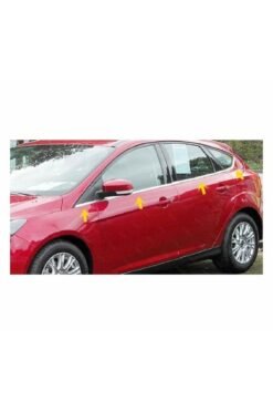 Alternative view of Ford Focus 3 Krom Cam Çıtası 8 Prç. 2010-2018 Arası P. Çelik (hb)