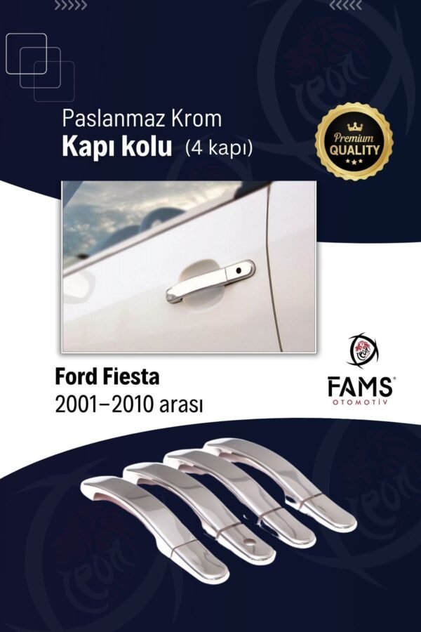 Ford Fiesta Krom Kapı Kolu 4 Kapı 2001-2008 P.çelik