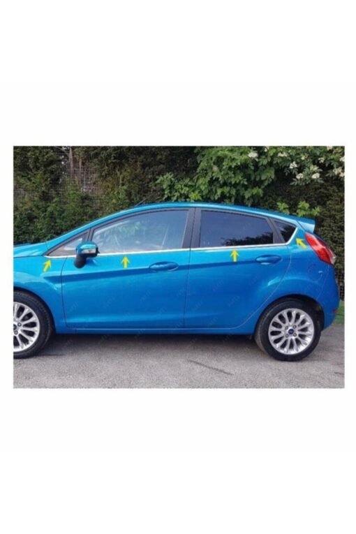 Ford Fiesta Krom Cam Çıtası 8 Prç. 2009-2017 Arası P.çelik