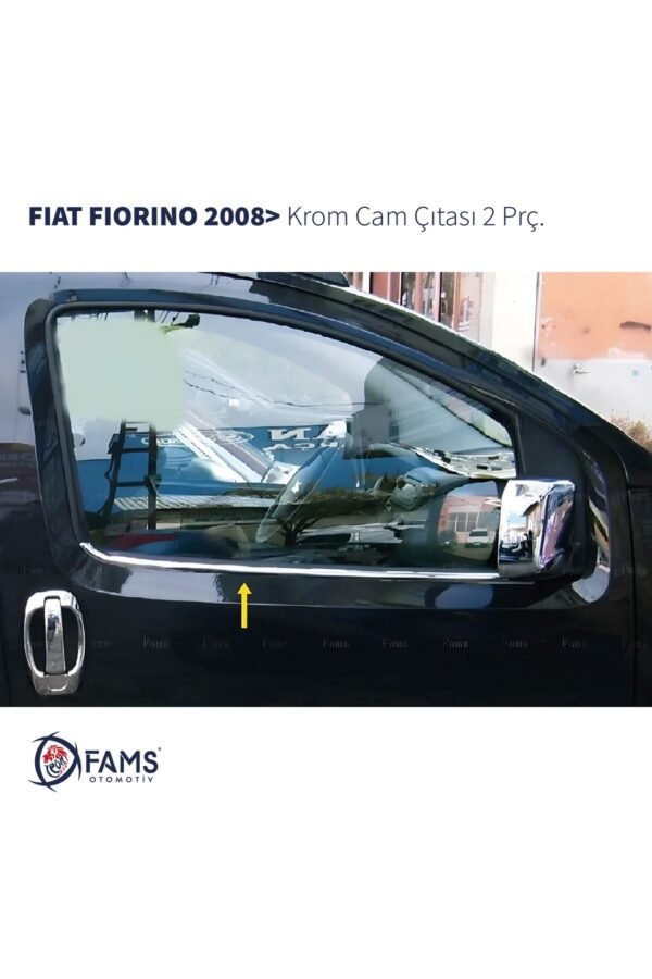 Fiat Fiorino Krom Cam Çıtası 2 Prç. 2008 Üzeri P. Çelik