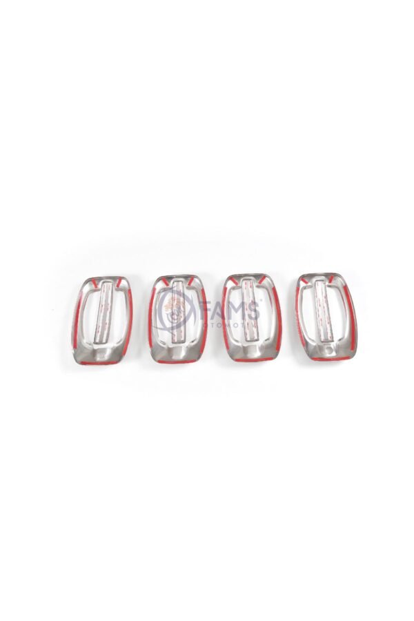 Fiat Ducato Krom Kapı Kolu Çerçeve 4 Kapı 8 Parça 2006 - 2023 Paslanmaz Çelik - Görsel 4