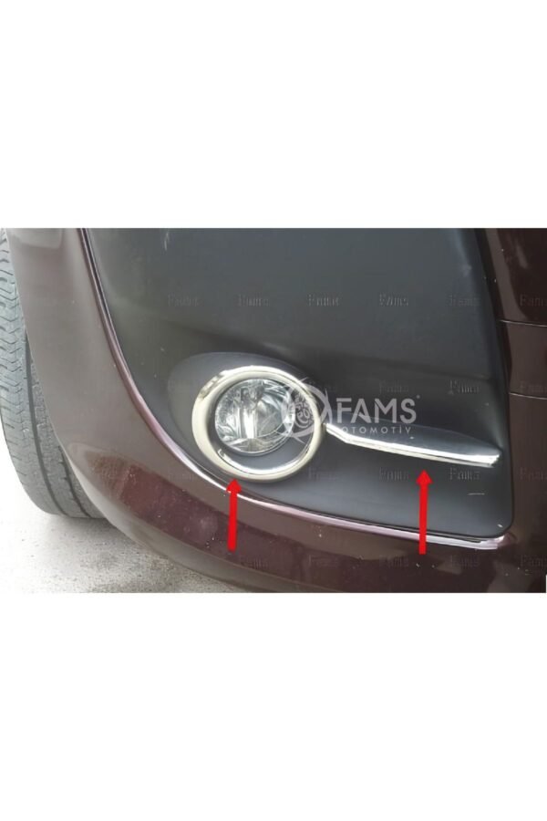 Fiat Doblo Krom Sis Çerçeve Kaş 4 Prç P.çelik 2010-2015 Arası - Görsel 3