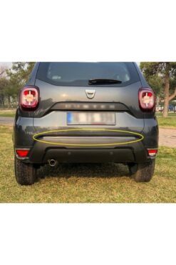 Dacia Duster Krom Arka Tampon Üstü Koruma 2018-2023 Paslanmaz Çelik
