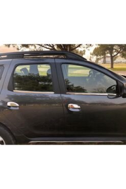 Dacıa Duster Uyumlu Krom Cam Çıtası 4 Parça 2018-2023 Paslanmaz Çelik