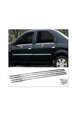 Dacia Lodgy Krom Cam Çıtası 4 Prç. 2012 Üzeri P. Çelik Uyumlu