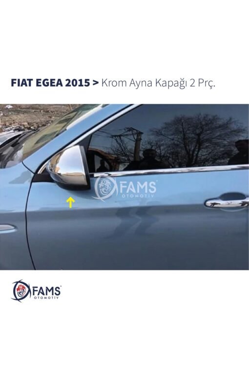 Fiat Egea 2015 üzeri Krom Ayna Kapağı p.çelik (Sedan, SW, HB, CROSS UYUMLU)